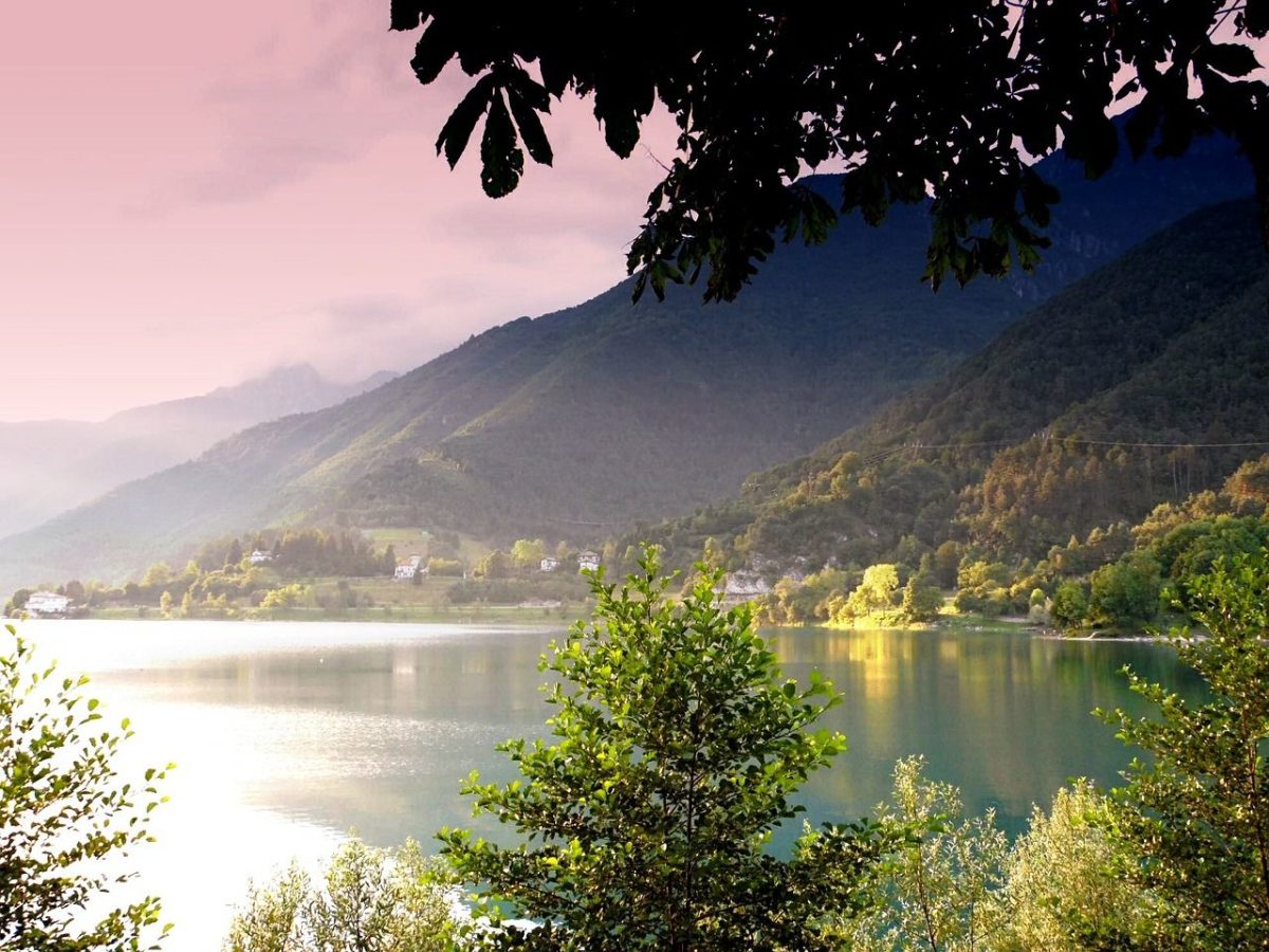 al lago di la val in bicicletta