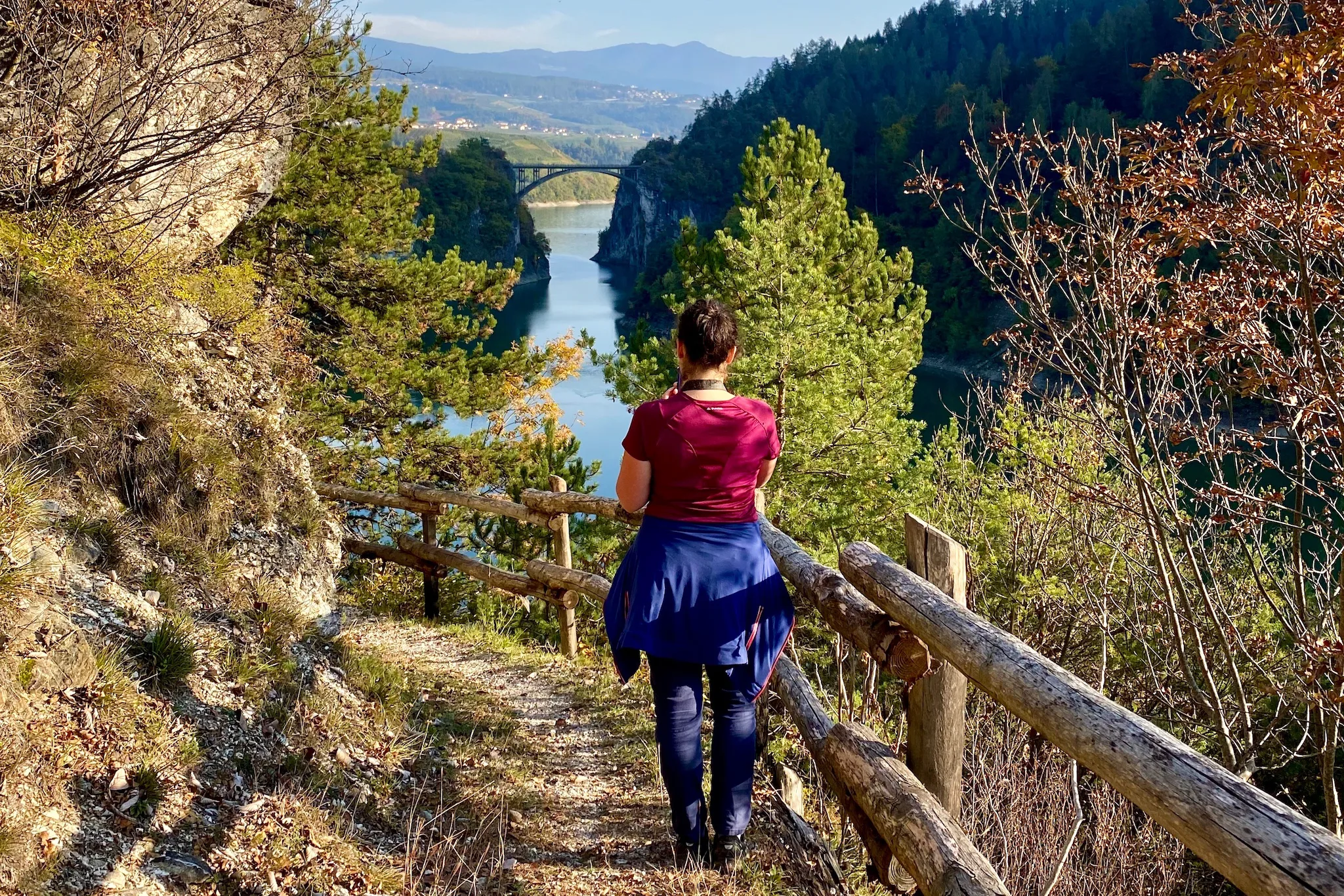 Eremo Di San Gallo Passeggiata Con Vista Sul Lago Di Santa Giustina